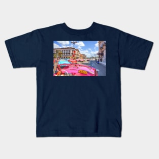 Pink Cadillac, Havana Taxi Ride Kids T-Shirt